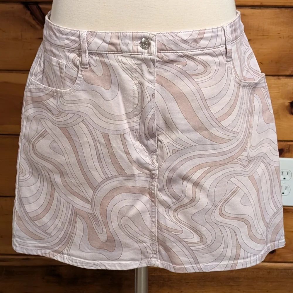 Wilfred Pink and Purple Mini Skirt